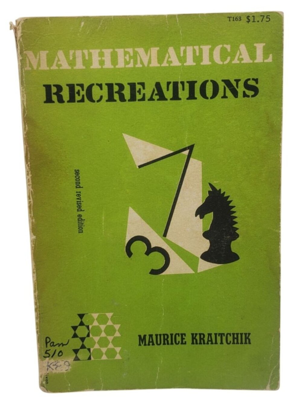 Mathematical Recreations By Maurice Kraitchik Revised Edition Paperback 1953